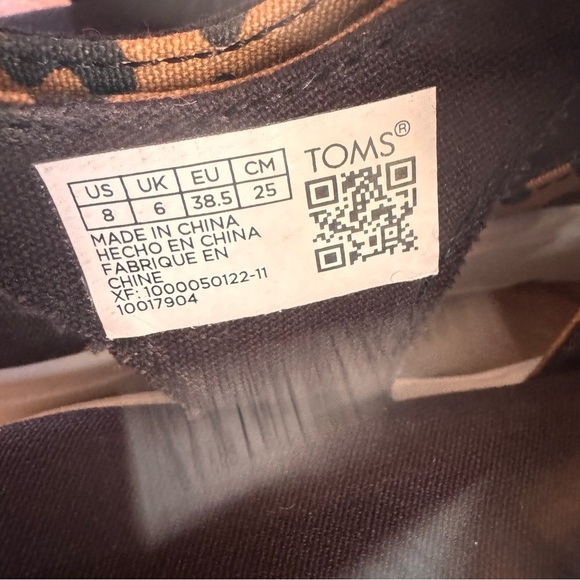 NWT Toms Fisherman Lug Sandals in "Toffee Leopard Canvas" Size 8 - Picture 9 of 10